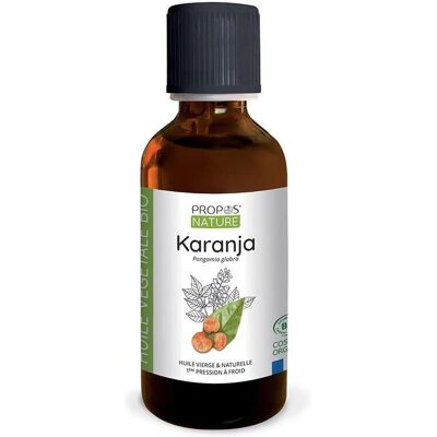 Huile Karanja Bio Propos Nature - 50 ml - Soin de la peau et des cheveux - Publicité Huile Karanja Bio Propos Nature - 50 ml - Soin de la peau et des cheveux - Publicité
