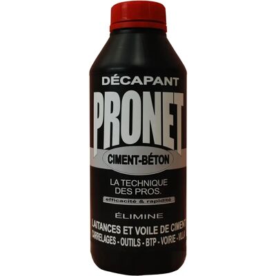Décapant ciment Pronet - Nettoyant acide béton 1L - Publicité Décapant ciment Pronet - Nettoyant acide béton 1L - Publicité