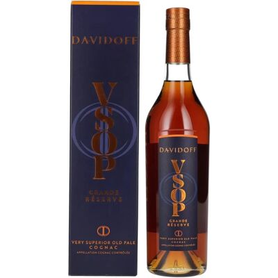 Cognac Davidoff - VSOP Grande Réserve - Coffret Cadeau - Publicité Cognac Davidoff - VSOP Grande Réserve - Coffret Cadeau - Publicité
