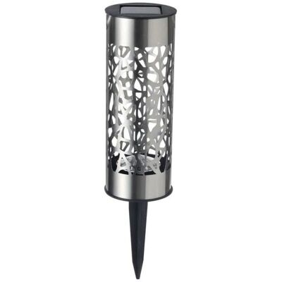 Lampe solaire Galix G4445 - Inox - Blanc chaud - Publicité Lampe solaire Galix G4445 - Inox - Blanc chaud - Publicité