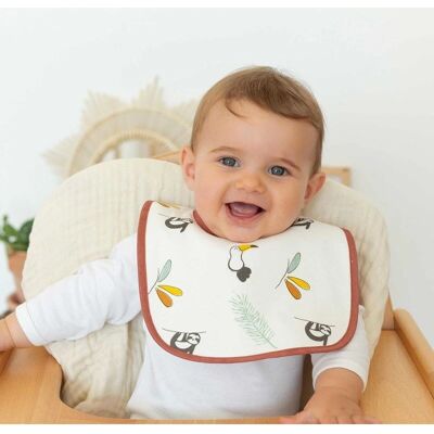 Trois Kilos Sept - Toucan - Lot de 6 - Premier âge - Bibs - Publicité Trois Kilos Sept - Toucan - Lot de 6 - Premier âge - Bibs - Publicité