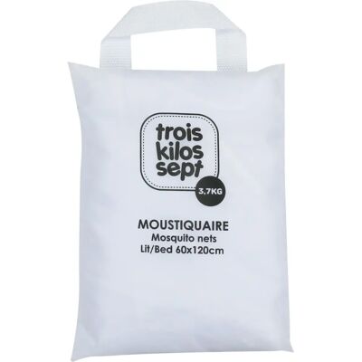 Trois Kilos Sept - Moustiquaire Bébé - 60x120 cm - Moustiquaire - Publicité Trois Kilos Sept - Moustiquaire Bébé - 60x120 cm - Moustiquaire - Publicité