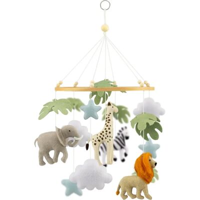 Ulysse La Mobile de la Savane - Mobile en Bois pour Bébé - Publicité Ulysse La Mobile de la Savane - Mobile en Bois pour Bébé - Publicité