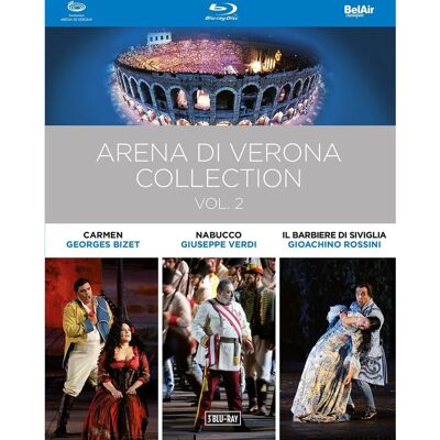 Collection Arena Di Verona Vol. 2 - Blu-ray Région A: USA 3-Pack - Publicité Collection Arena Di Verona Vol. 2 - Blu-ray Région A: USA 3-Pack - Publicité