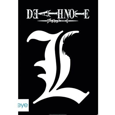 Death Note L Symbool Poster - Poster Death Note L Symbool Poster - Poster
