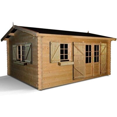 Abri de jardin Forest Style Elista - Semi-habitable, 19,82m² - Publicité Abri de jardin Forest Style Elista - Semi-habitable, 19,82m² - Publicité