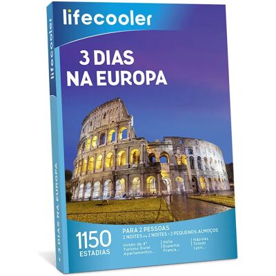 Lifecooler - 1282692 - Adventure - 3 dias na Europa - Gift Card Lifecooler - 1282692 - Adventure - 3 dias na Europa - Gift Card