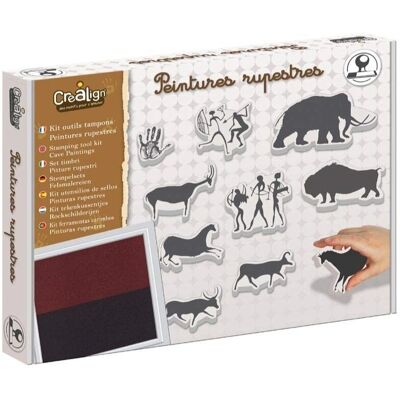 Kit de Pintura en Roca CREALIGN con Sellos - Set de Arte para Niños Kit de Pintura en Roca CREALIGN con Sellos - Set de Arte para Niños