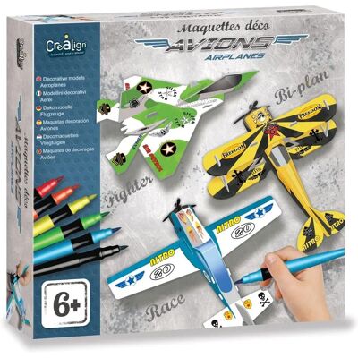 CreaLign Kit de Modèles - Avions - Dès 6 ans - Publicité CreaLign Kit de Modèles - Avions - Dès 6 ans - Publicité