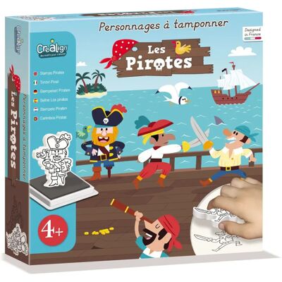Crealign Ensemble de Tampons Pirates - Stimule la Créativité - Publicité Crealign Ensemble de Tampons Pirates - Stimule la Créativité - Publicité