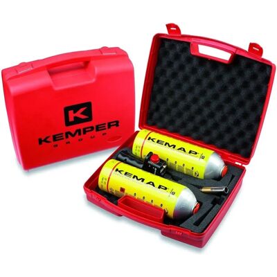 KEMPER Kit Torche à Gaz - 2 Cylindres 2400°C - Professionnel - Publicité KEMPER Kit Torche à Gaz - 2 Cylindres 2400°C - Professionnel - Publicité