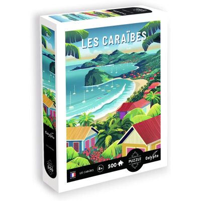 Puzzle Calypto 500 pièces Les Caraïbes - Sentosphère - Publicité Puzzle Calypto 500 pièces Les Caraïbes - Sentosphère - Publicité