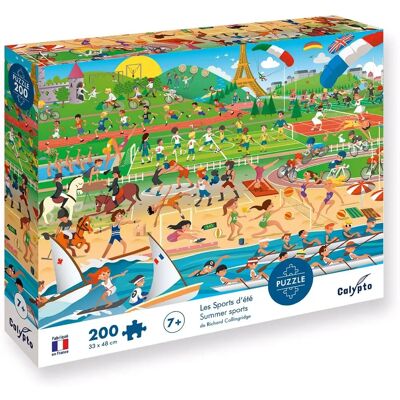 Carletto Calypto Sports d'Été - Puzzle 200 pièces - Publicité Carletto Calypto Sports d'Été - Puzzle 200 pièces - Publicité