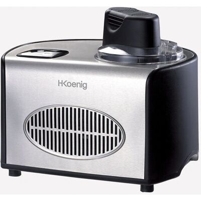 H.Koenig HF250 - Schwarz, Satinstahl - Eismaschine H.Koenig HF250 - Schwarz, Satinstahl - Eismaschine