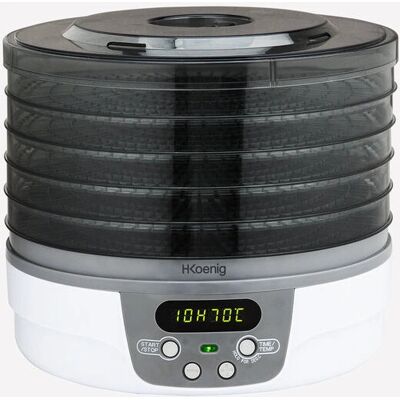 H.Koenig DSY700 Disidratatore - Bianco - 5 Vassoi - 250 W H.Koenig DSY700 Disidratatore - Bianco - 5 Vassoi - 250 W