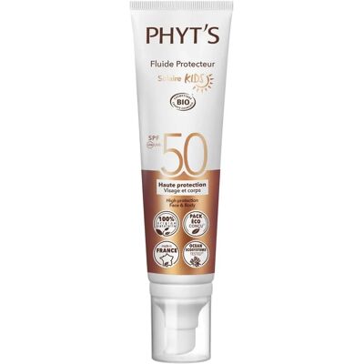 Fluido protector solar para niños SPF50 de Phyt's - Alta protección solar infantil Fluido protector solar para niños SPF50 de Phyt's - Alta protección solar infantil