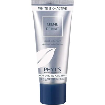 Crème de Nuit Bio-Active Blanche de Phyt's - Organique, Éclat, 40g - Publicité Crème de Nuit Bio-Active Blanche de Phyt's - Organique, Éclat, 40g - Publicité