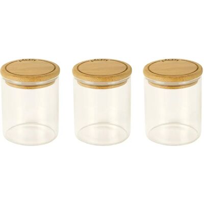 Pebbly set om 3 glas kryddburkar - 190ml Pebbly set om 3 glas kryddburkar - 190ml