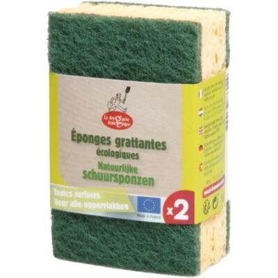 La Droguerie Écologique Esponja ecológica verde reciclada - Esponja de limpieza La Droguerie Écologique Esponja ecológica verde reciclada - Esponja de limpieza