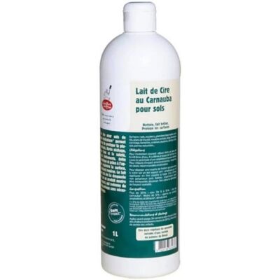 Leche de cera de carnauba ecológica La Droguerie 1L - Limpiador y protector de suelos Leche de cera de carnauba ecológica La Droguerie 1L - Limpiador y protector de suelos