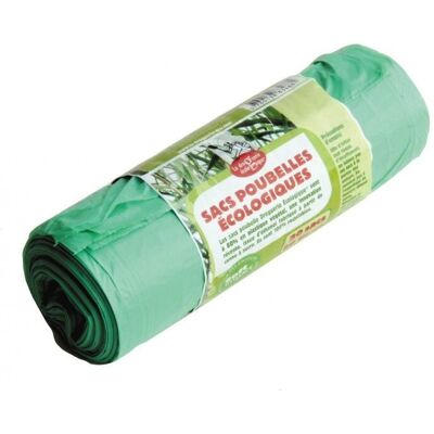 La Droguerie Écologique Sacs poubelle 50L - Vert, Recyclable, Biodégradable - Publicité La Droguerie Écologique Sacs poubelle 50L - Vert, Recyclable, Biodégradable - Publicité