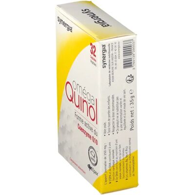 Synergia Oméga Quinol 32 Capsules - Soutient Cœur & Énergie - Publicité Synergia Oméga Quinol 32 Capsules - Soutient Cœur & Énergie - Publicité