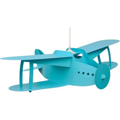ROSEMONDE ET MICHEL COUDERT Suspension Avion Turquoise - Publicité ROSEMONDE ET MICHEL COUDERT Suspension Avion Turquoise - Publicité