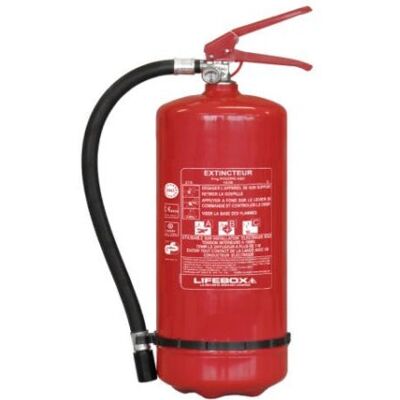 Lifebox Extincteur 6kg Pulver ABC - Mit Manometer Lifebox Extincteur 6kg Pulver ABC - Mit Manometer