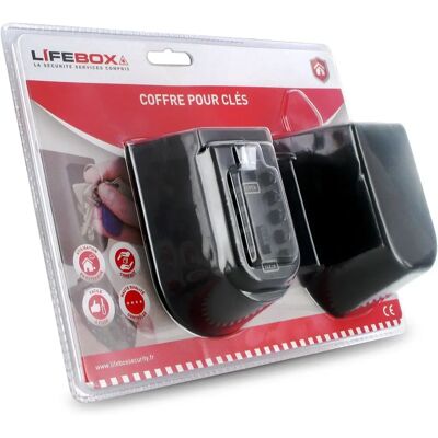 LIFEBOX Caja de llaves - Resistente a la intemperie, Fácil de montar en la pared, Cerradura digital LIFEBOX Caja de llaves - Resistente a la intemperie, Fácil de montar en la pared, Cerradura digital