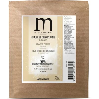 Shampoo en Poudre Flow Mulato pour Tous Types de Cheveux - Shampoo en Poudre - Publicité Shampoo en Poudre Flow Mulato pour Tous Types de Cheveux - Shampoo en Poudre - Publicité