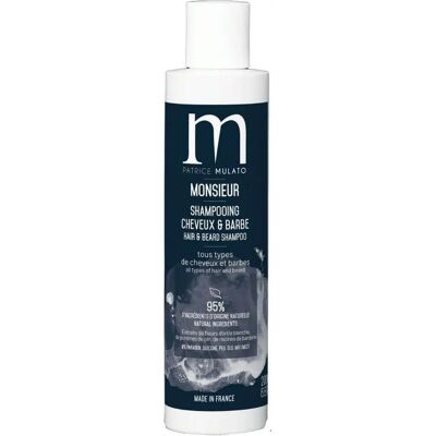 Monsieur Patrice Mulato Shampoo voor Haar en Baard - Natuurlijk, 200ml Monsieur Patrice Mulato Shampoo voor Haar en Baard - Natuurlijk, 200ml