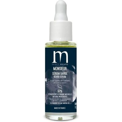 Sérum pour Barbe Monsieur Patrice Mulato - Nourrit, Hydrate, Favorise la Croissance - Publicité Sérum pour Barbe Monsieur Patrice Mulato - Nourrit, Hydrate, Favorise la Croissance - Publicité