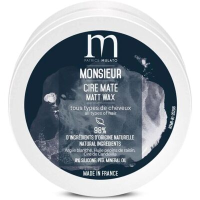 Patrice Mulato - Cire Mate - 50ml - Publicité Patrice Mulato - Cire Mate - 50ml - Publicité