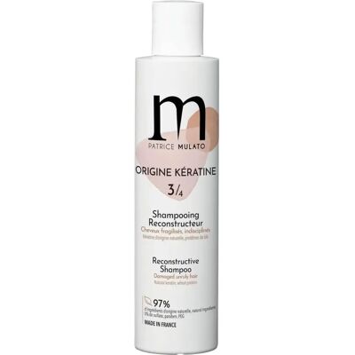 Origin Keratin Reconstructive Shampoo Patrice Mulato - Stap 3 Origin Keratin Reconstructive Shampoo Patrice Mulato - Stap 3