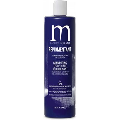 Shampoo Blue Earth Patrice Mulato - Neutralisant pour cheveux colorés et naturels - Publicité Shampoo Blue Earth Patrice Mulato - Neutralisant pour cheveux colorés et naturels - Publicité