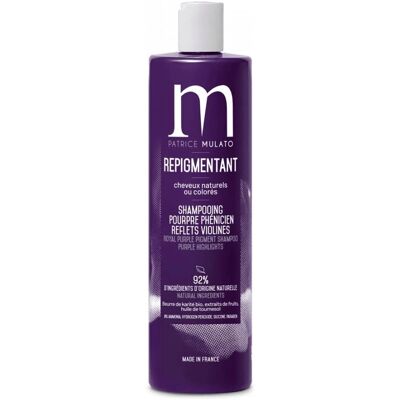Shampooing repigmentant pourpre phénicien Patrice Mulato - Shampoo - Publicité Shampooing repigmentant pourpre phénicien Patrice Mulato - Shampoo - Publicité