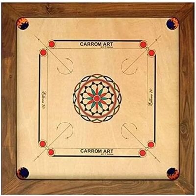 Carrom Art Ellora 70x70 cm Juego de Mesa - Clásico para Interior Carrom Art Ellora 70x70 cm Juego de Mesa - Clásico para Interior