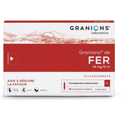 Granions Eisen 14mg/2ml - 30 Ampullen Granions Eisen 14mg/2ml - 30 Ampullen