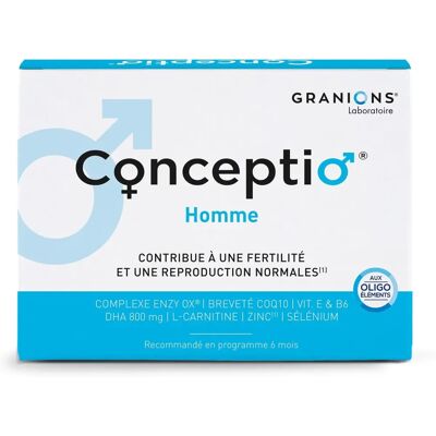 Granions Conceptio Homme Complément - 90 Capsules & 30 Sachets - Publicité Granions Conceptio Homme Complément - 90 Capsules & 30 Sachets - Publicité