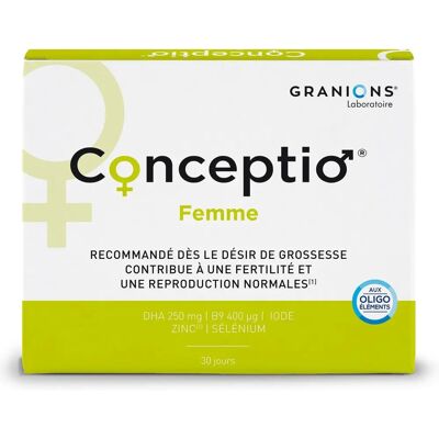 Granions Conceptio Femme - Fruchtbarkeitspräparat - 30 Kapseln & Gélules Granions Conceptio Femme - Fruchtbarkeitspräparat - 30 Kapseln & Gélules