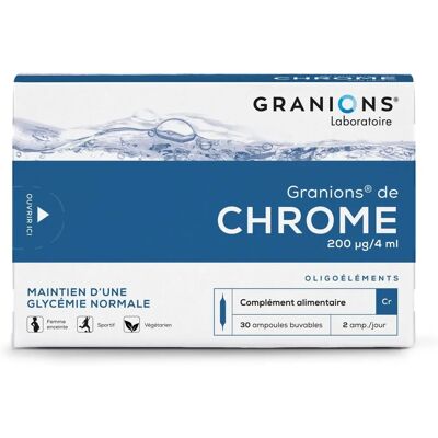 Granions Chrom 200 μg Ampullen - Abnehmhilfe - Nahrungsergänzung Granions Chrom 200 μg Ampullen - Abnehmhilfe - Nahrungsergänzung
