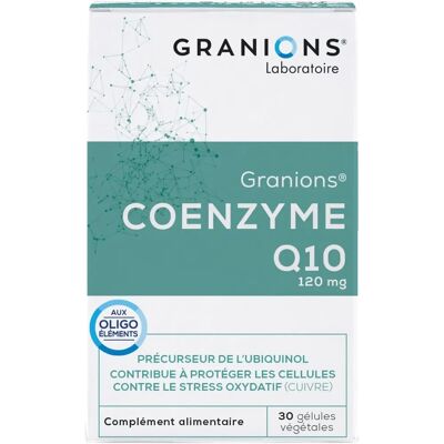 Granions Coenzyme Q10 - 120 mg, Capsules Végétales, 30 Unités - Complément Alimentaire - Publicité Granions Coenzyme Q10 - 120 mg, Capsules Végétales, 30 Unités - Complément Alimentaire - Publicité
