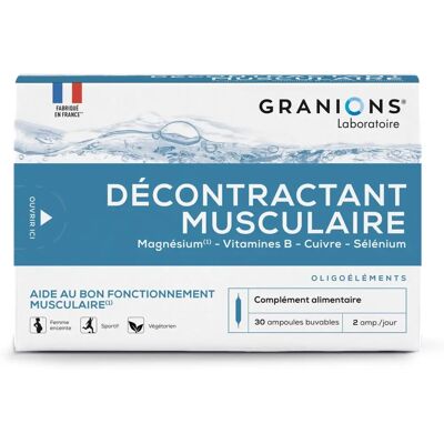 Granions Rilassante Muscolare - 30 Ampolle - Supporta la Funzione Muscolare Granions Rilassante Muscolare - 30 Ampolle - Supporta la Funzione Muscolare