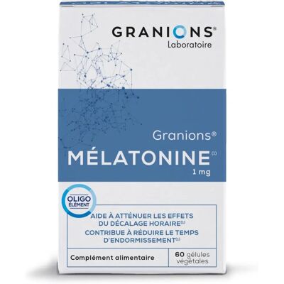 Granions Mélatonine 1mg - Sommeil - Complément alimentaire - Publicité Granions Mélatonine 1mg - Sommeil - Complément alimentaire - Publicité