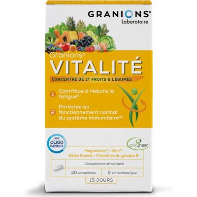 Granions Vitalität - Immununterstützung mit Früchten & Gemüse - 30 Tabletten Granions Vitalität - Immununterstützung mit Früchten & Gemüse - 30 Tabletten