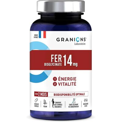 Granions Eisen 60 Vegane Kapseln - Nahrungsergänzungsmittel Granions Eisen 60 Vegane Kapseln - Nahrungsergänzungsmittel