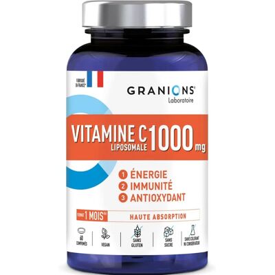 Granions Liposomale Vitamin C 1000 mg - 60 Tabletten - Unterstützt Immunität & Energie Granions Liposomale Vitamin C 1000 mg - 60 Tabletten - Unterstützt Immunität & Energie