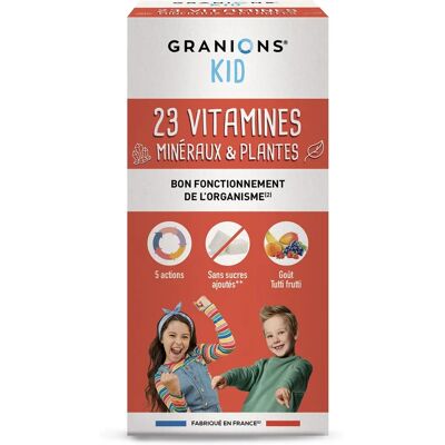 Granions Kid 23 Vitamine Tutti Frutti Sirup - Vitamine & Mineralien für Kinder Granions Kid 23 Vitamine Tutti Frutti Sirup - Vitamine & Mineralien für Kinder