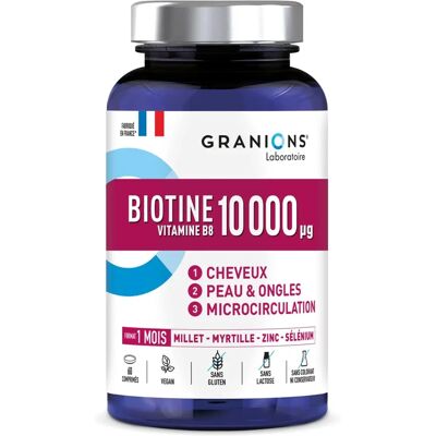 Granions Biotin 10.000 μg 60 Tabletten - Haare & Nägel - Nahrungsergänzung Granions Biotin 10.000 μg 60 Tabletten - Haare & Nägel - Nahrungsergänzung