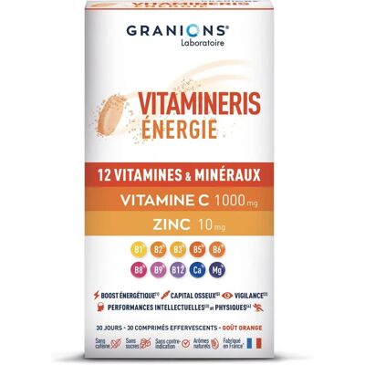 Granions Vitamineris Energie 1000 mg - Diätetisches Ergänzungsmittel - Energie Granions Vitamineris Energie 1000 mg - Diätetisches Ergänzungsmittel - Energie